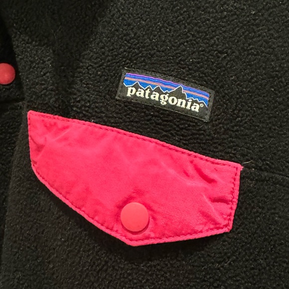 Patagonia Lightweight Synchilla Fleece Pullover Fleece Black Pink Women’… - Picture 3 of 8